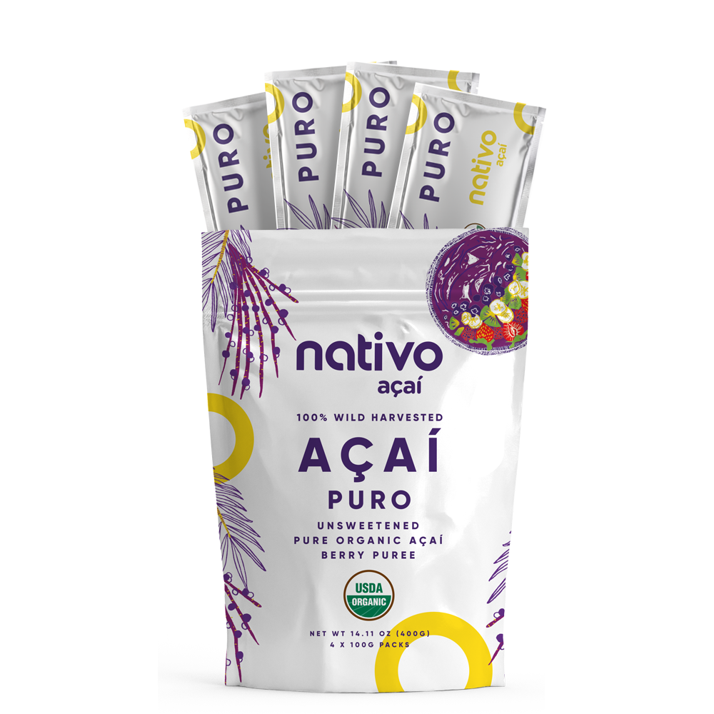 strawberry açaí lemonade using frozen acai puree