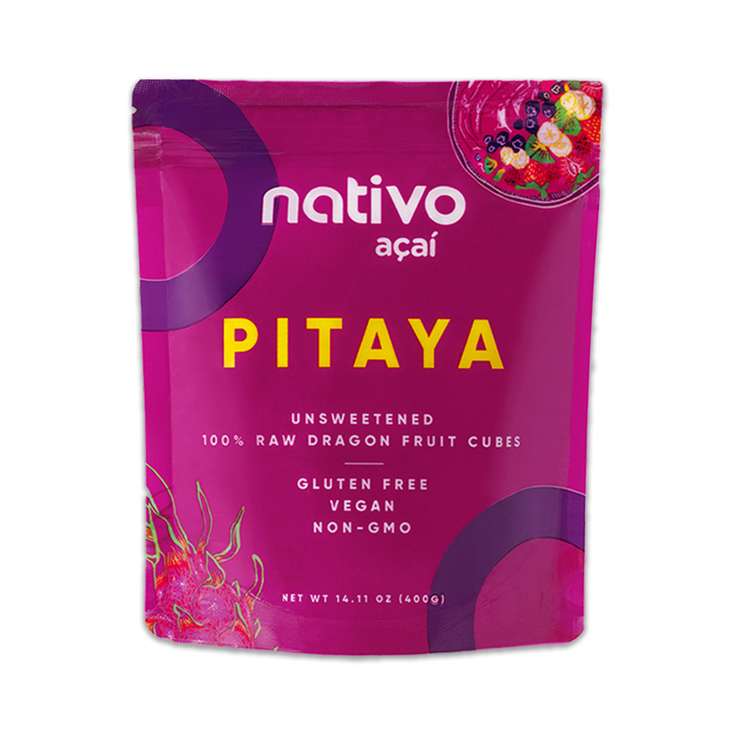 Raw Pitaya Cubes